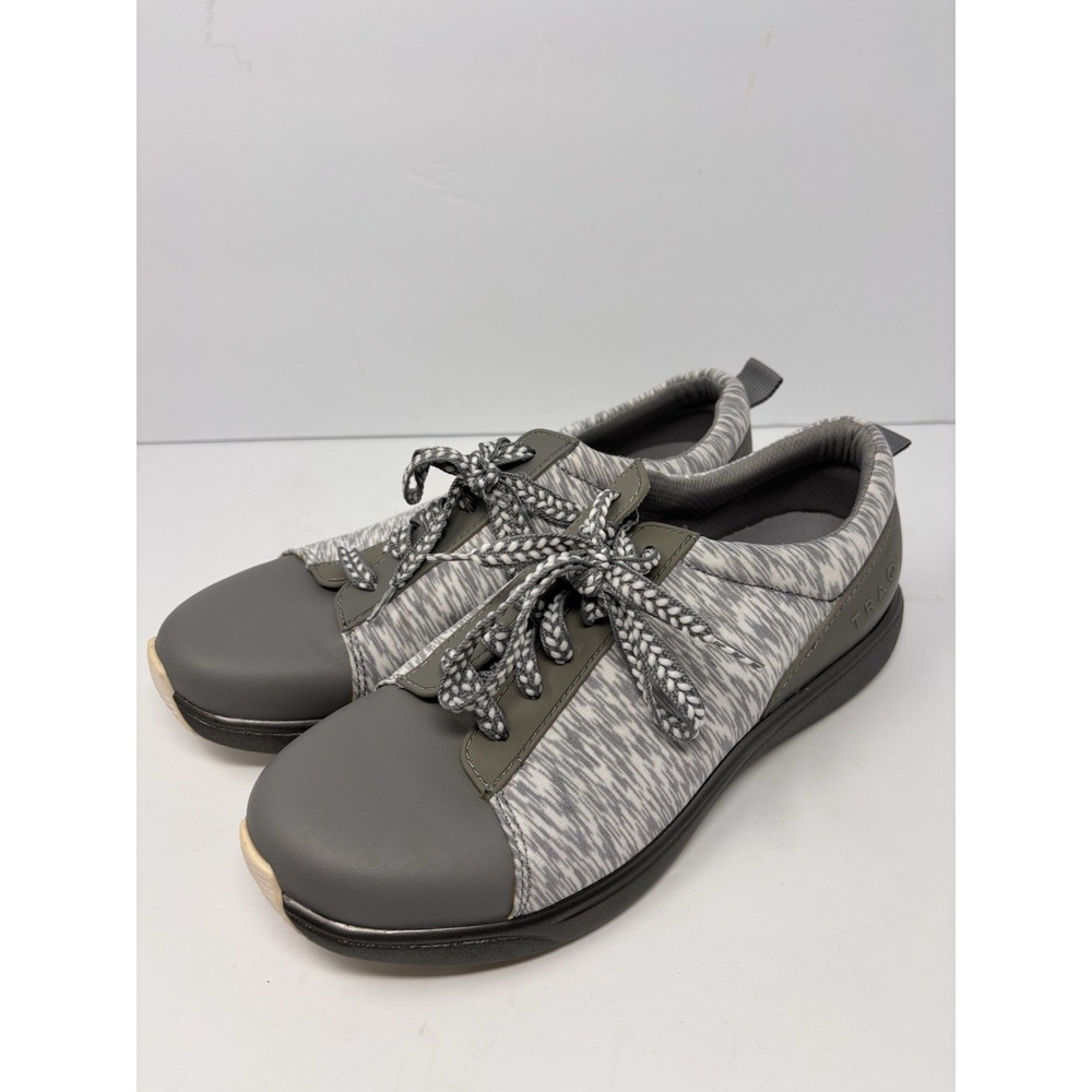 Alegria Traq Gray White Right Angle Sneakers Shoes Size 38 US 8) QES 5061